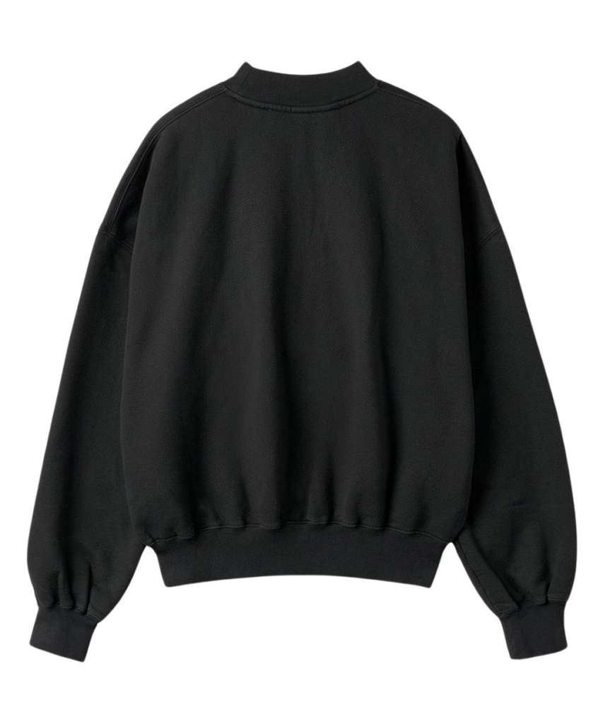 Off White Mens Bookish Laund Boxy Fit Black Sweatshirt Cotton - Size Medium